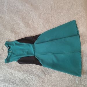 Teal knee length dress